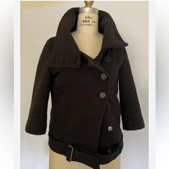 Anthropologie Community Aritzi Moto Bomber Jacket Sz S Organic Cotton Black - Picture 4 of 16